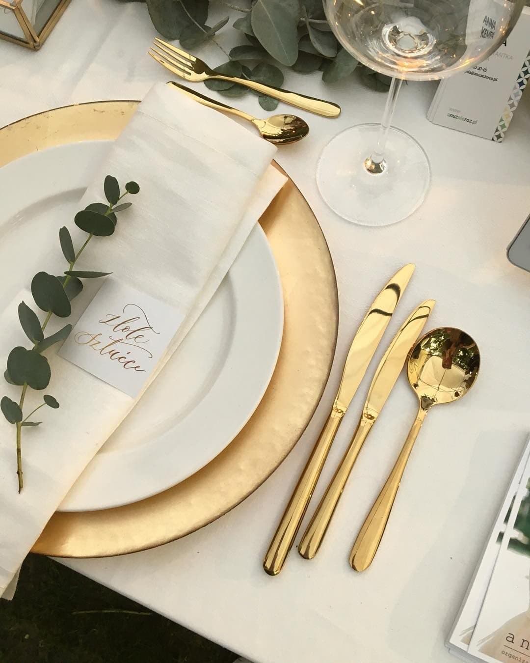 Gold Cutlery Set